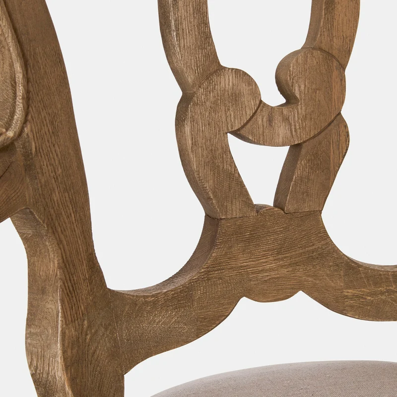 Chaise de salle à manger LOBERON Ladorée en bois de chêne