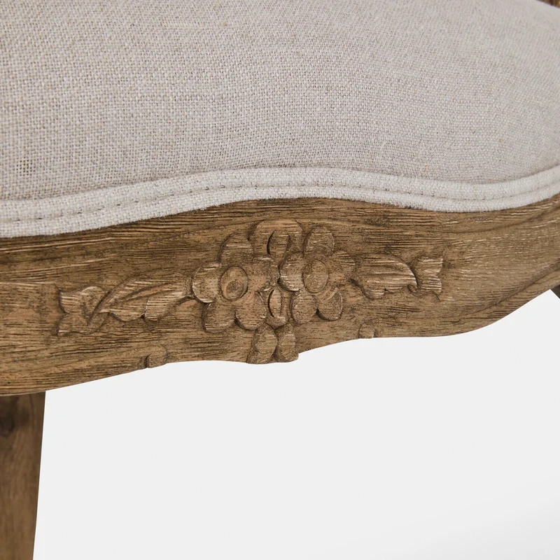 Chaise de salle à manger LOBERON Ladorée en bois de chêne