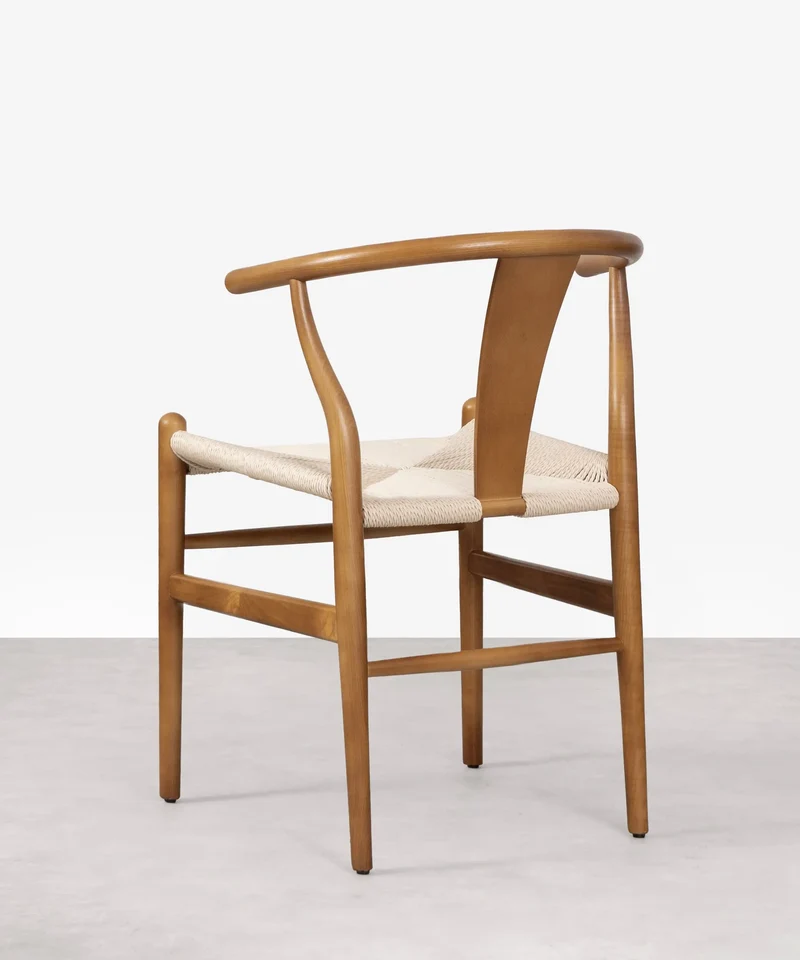 Silla de Comedor en Madera y Cuerda Trenzada Nordeco