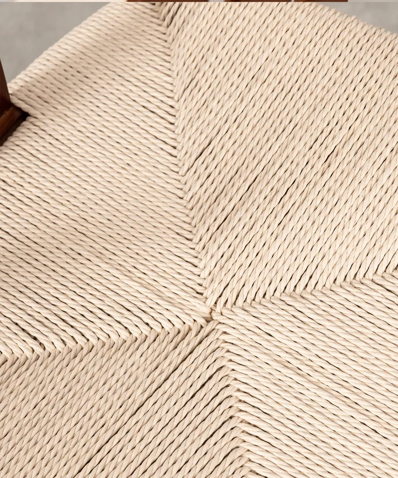 Silla de Comedor en Madera y Cuerda Trenzada Leena