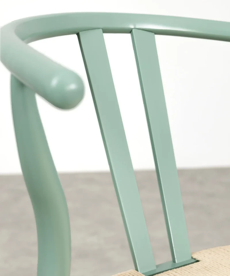 Silla de Comedor en Madera y Cuerda Trenzada Retro Edition