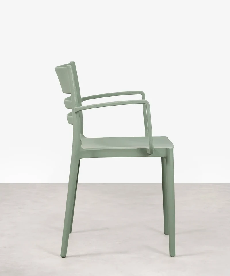 Silla de Polipropileno con Reposabrazos Nina Arms