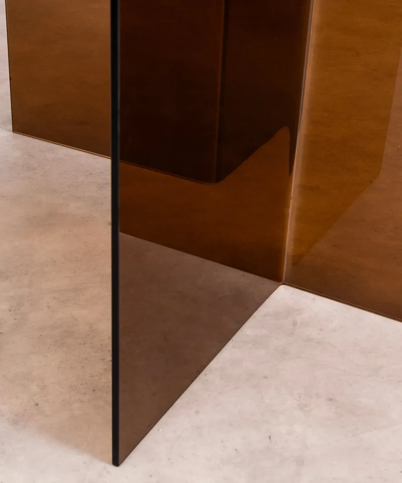 Mesa de Comedor Redonda de Cristal Templado Ona 137 cm