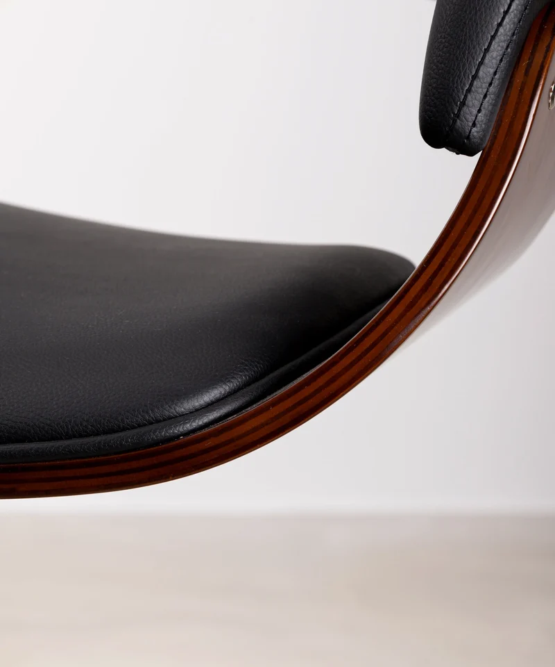 Taburete de Madera y Polipiel Regulable Beckett