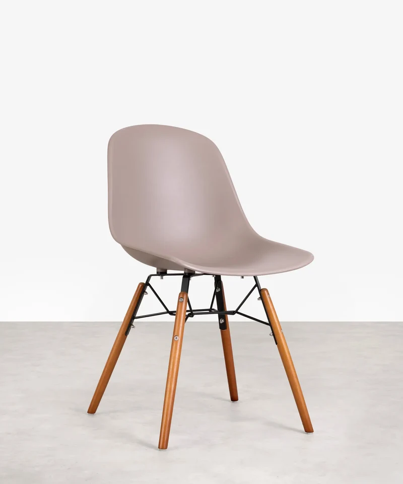 Silla de Polipropileno y Madera Elon