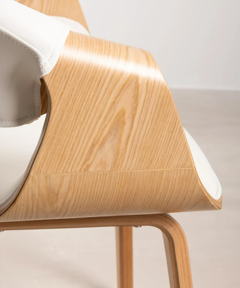 Silla de Comedor en Madera y Polipiel Binsa