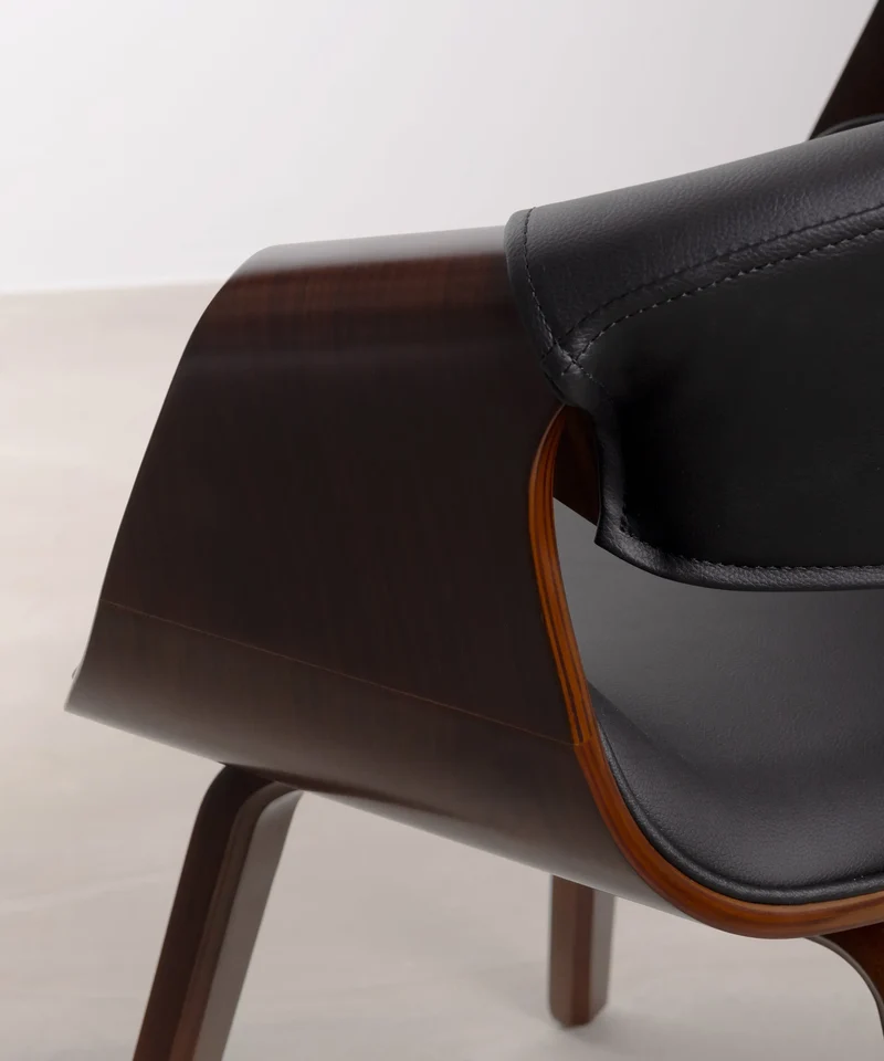 Silla de Comedor en Madera y Polipiel Binsa