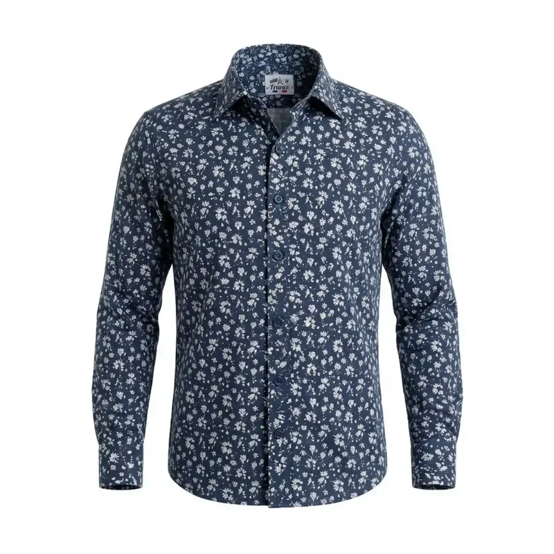 Chemise française à fleurs