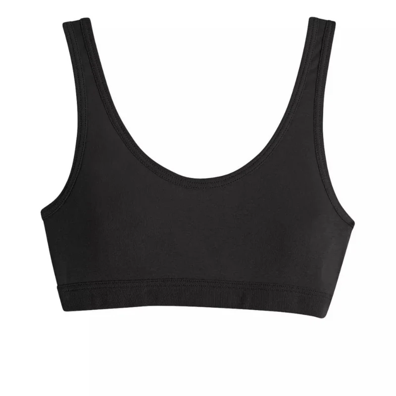 Brassière coton bio noir