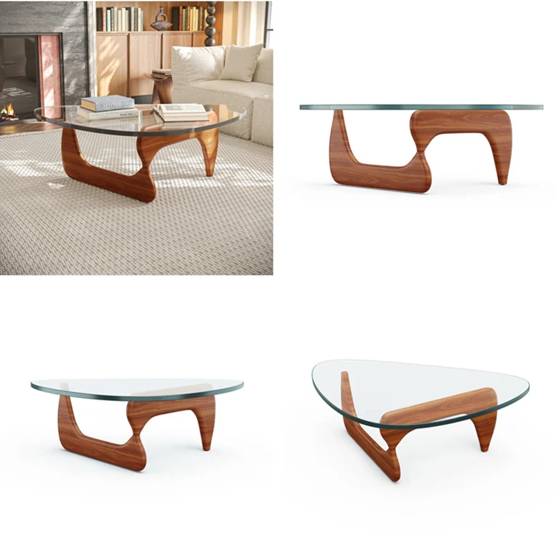 Table Basse Minimaliste En Verre Trempé
