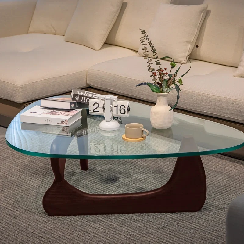 Table Basse Minimaliste En Verre Trempé