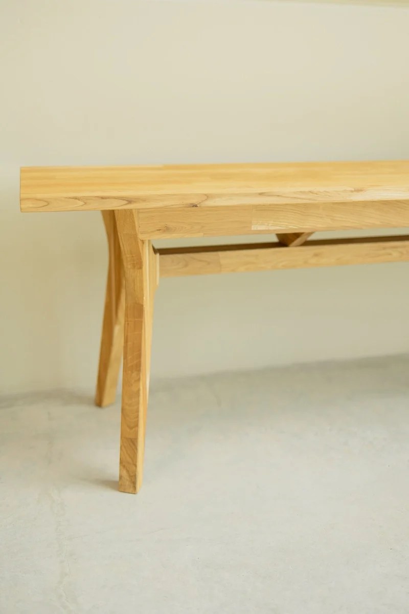 Banc en bois massif de chêne Harold – NordicStory