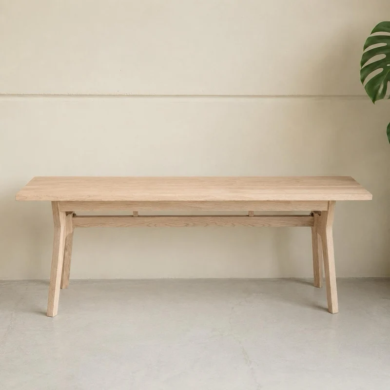 Banc en bois massif de chêne Harold – NordicStory