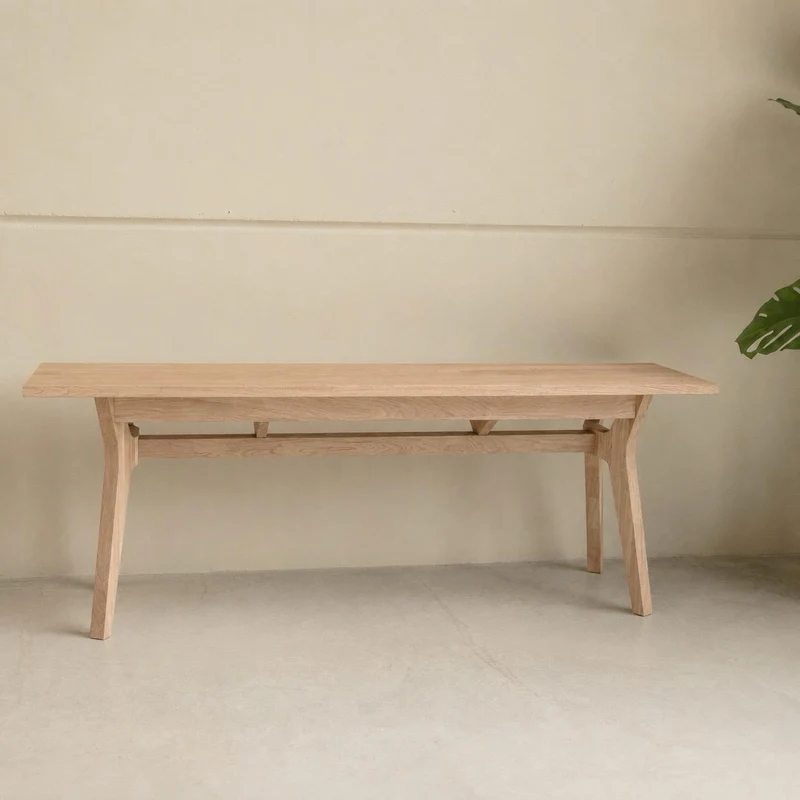Banc en bois massif de chêne Harold – NordicStory
