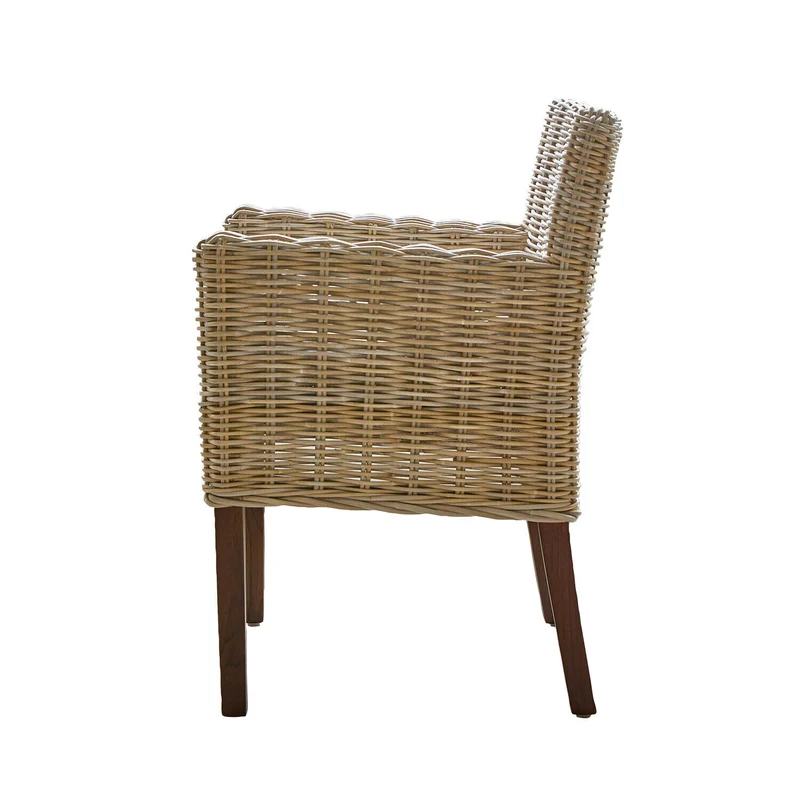 Lot de 4 fauteuil LOBERON Forêt Douce en rotin tressé