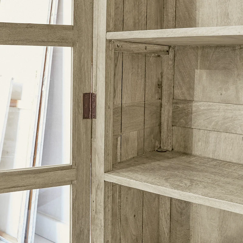 Vitrine LOBERON Stoneham en bois marron