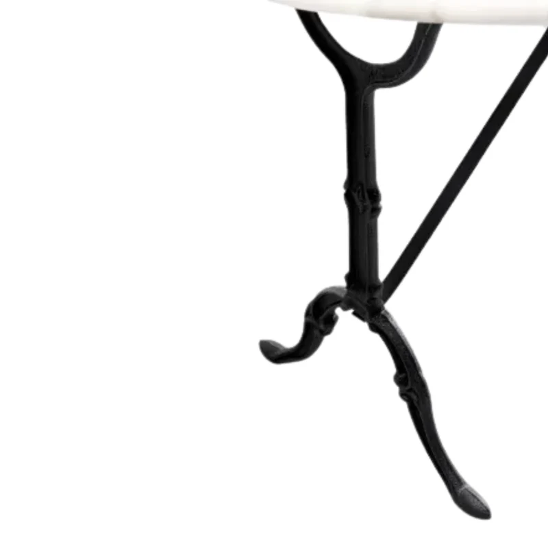 Table bistrot KARE DESIGN en marbre blanc 120x60cm