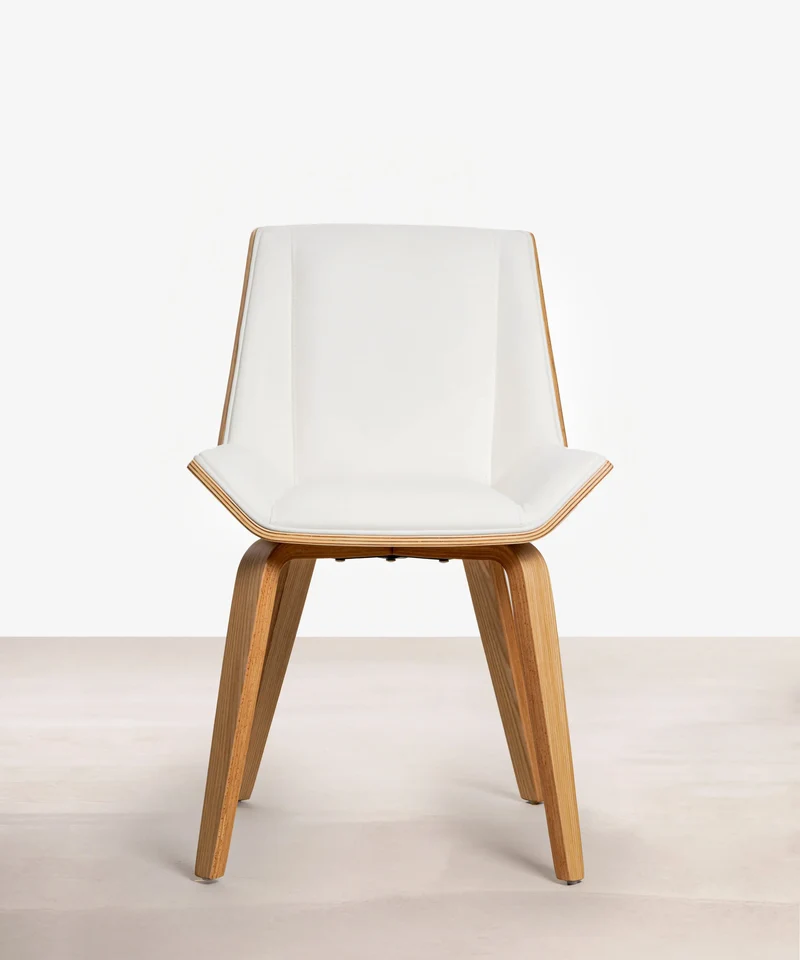 Silla de Comedor en Madera y Polipiel Lyssa