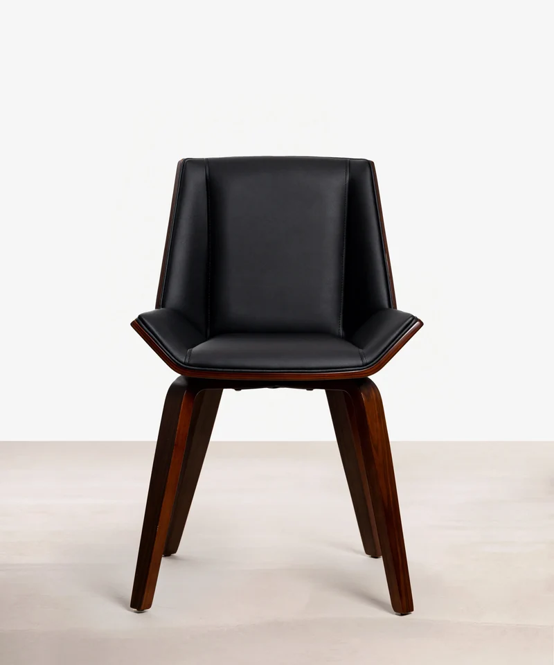 Silla de Comedor en Madera y Polipiel Lyssa