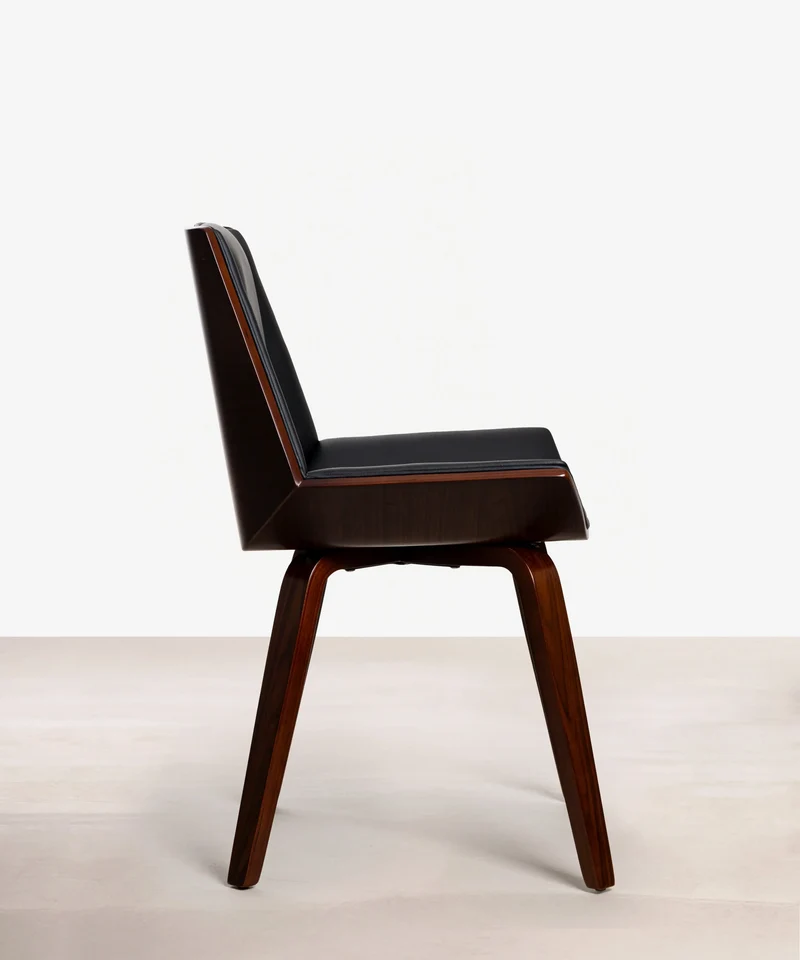 Silla de Comedor en Madera y Polipiel Lyssa