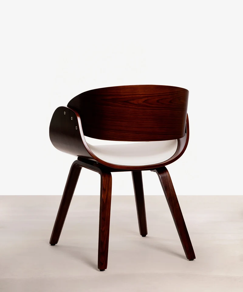 Silla de Comedor en Madera y Polipiel Debbie