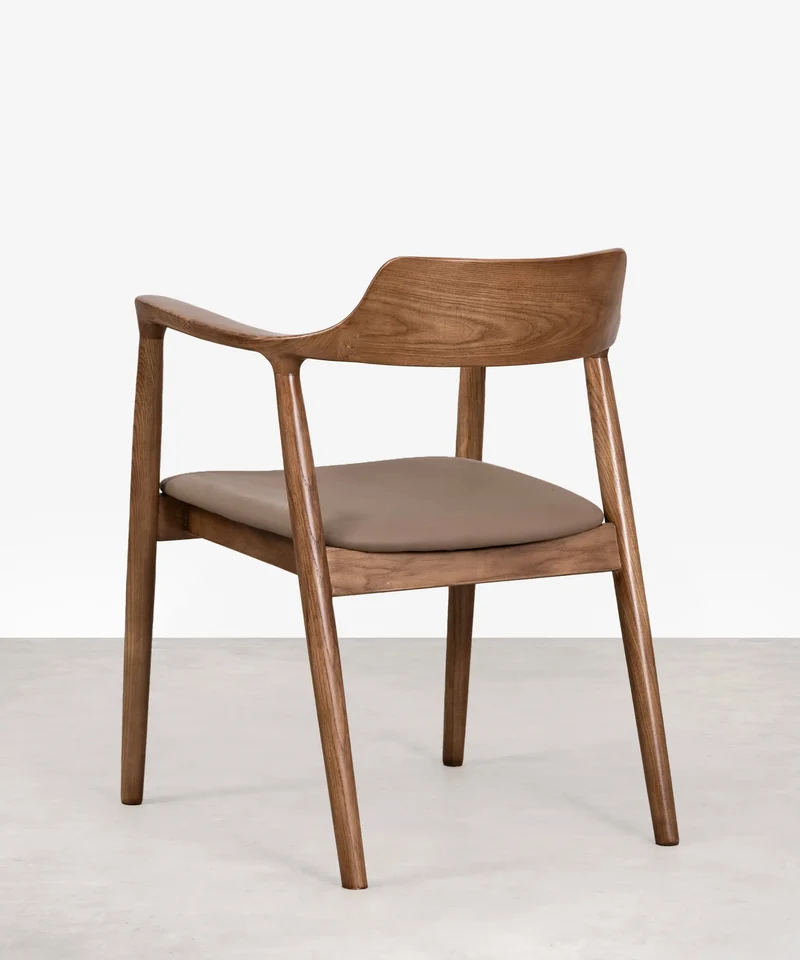 Silla de Comedor en Madera y Polipiel Olivia