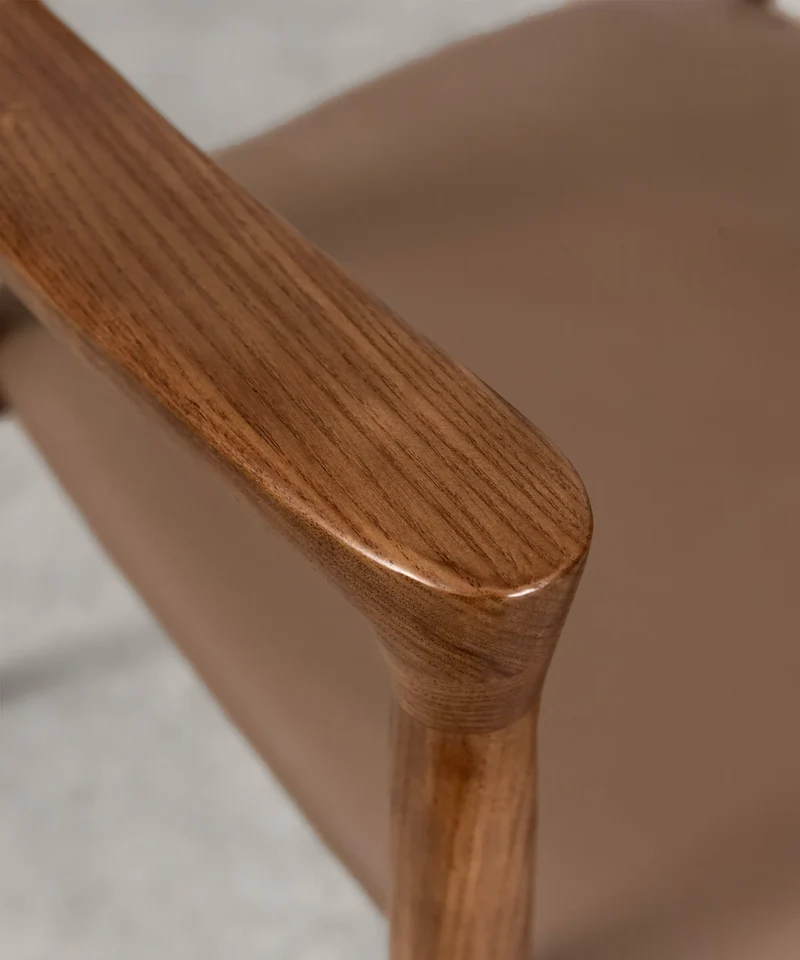 Silla de Comedor en Madera y Polipiel Olivia