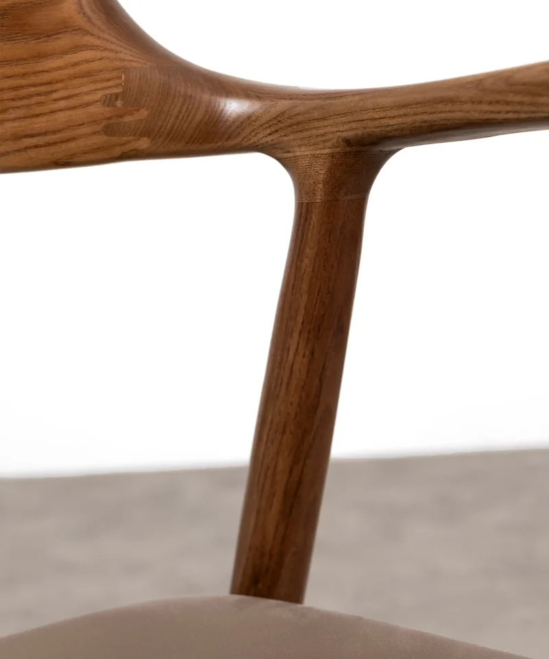Silla de Comedor en Madera y Polipiel Olivia