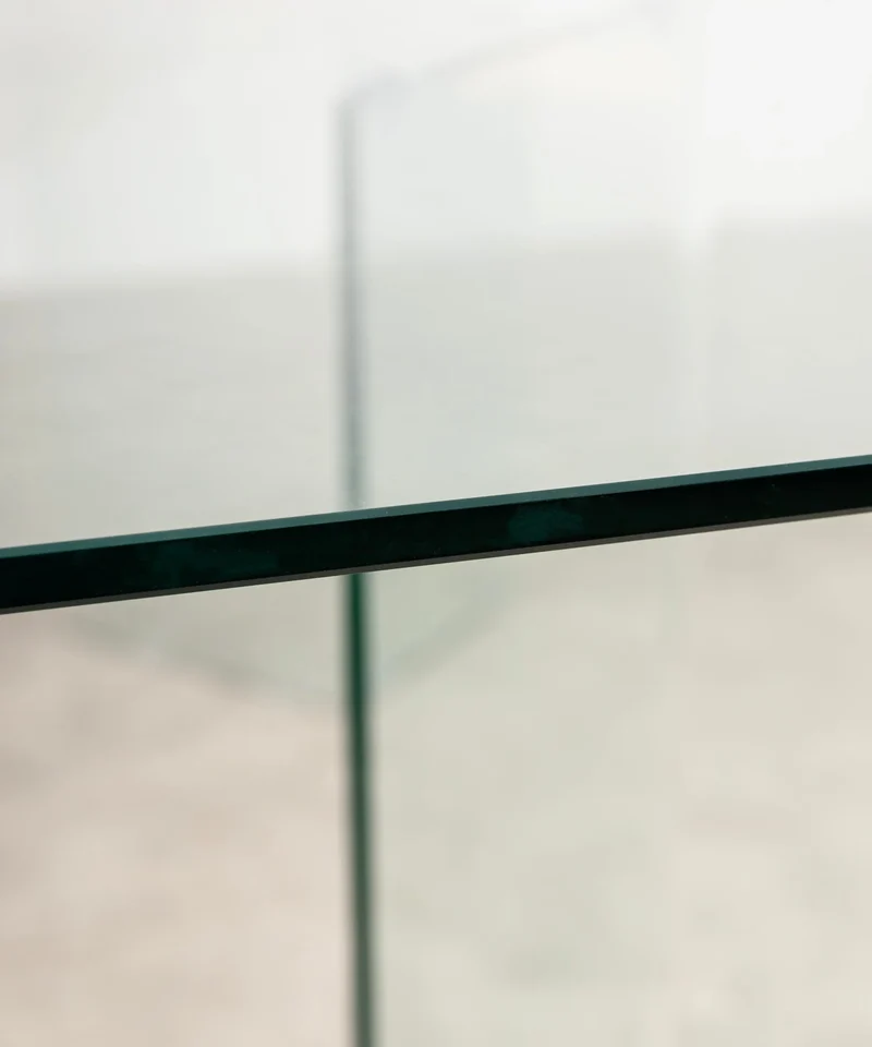Mesa de Comedor Rectangular en Cristal Templado Nicole (200x90 cm)