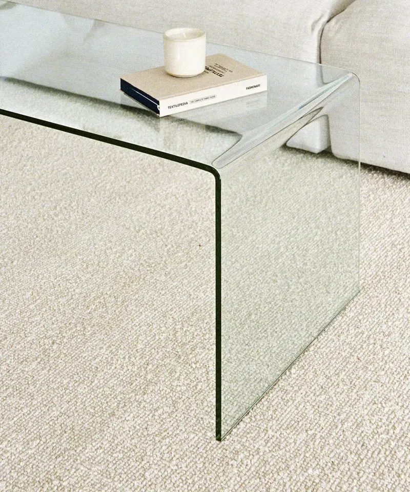 Mesa de Centro Rectangular de Cristal Templado Cheval (100 cm)