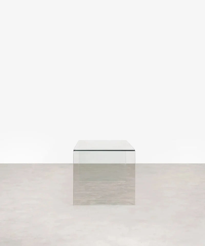 Mesa de Centro Rectangular de Cristal Templado Cheval (100 cm)