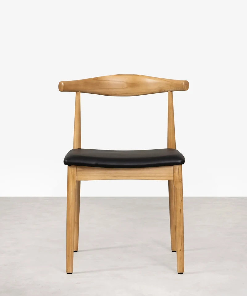Silla de Comedor en Madera y Polipiel Denver