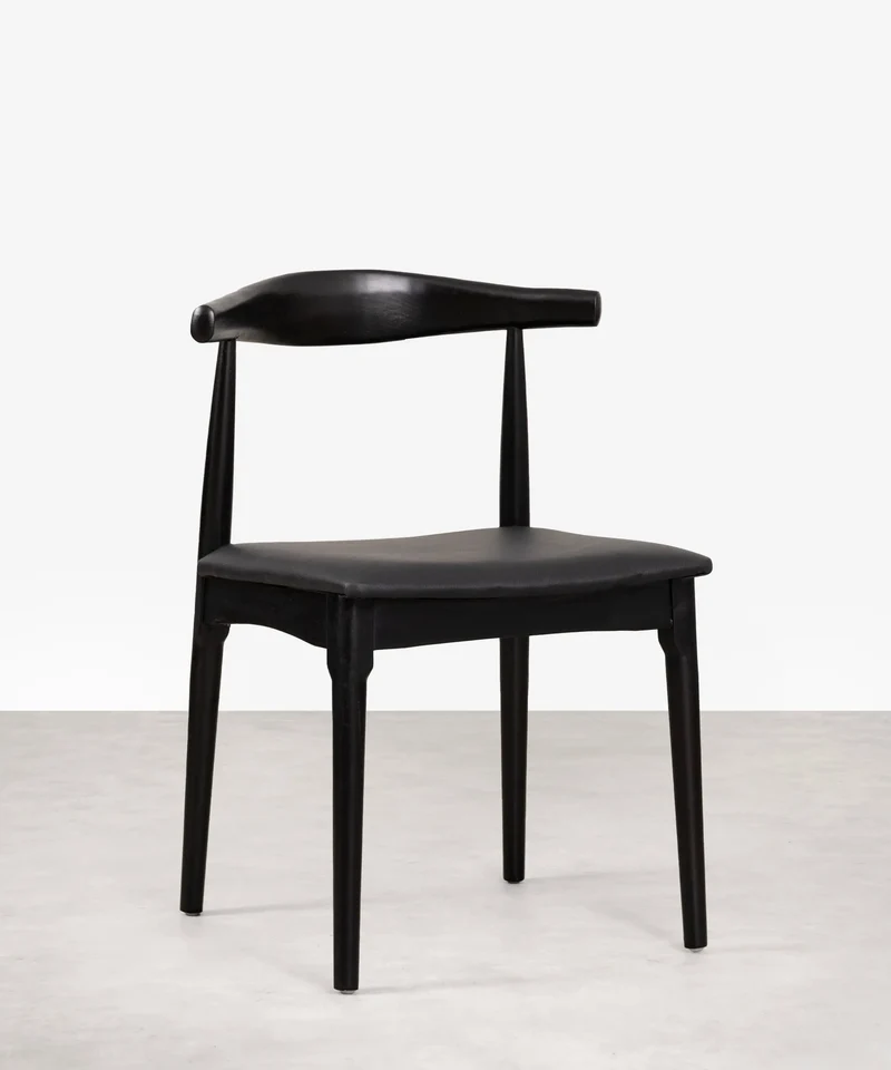 Silla de Comedor en Madera y Polipiel Denver