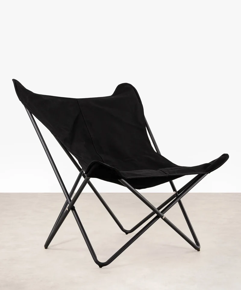 Silla en Tela y Metal Butterfly Wax