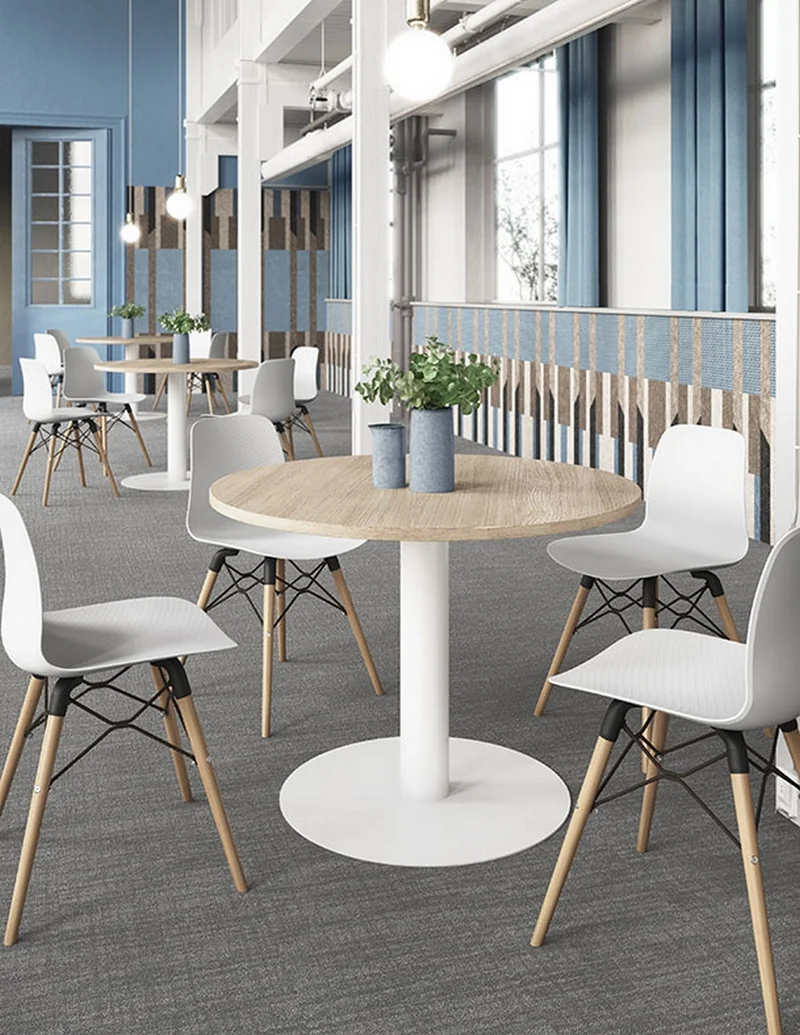 Table de Collectivité Ronde Tempo – Plateau Stratifié