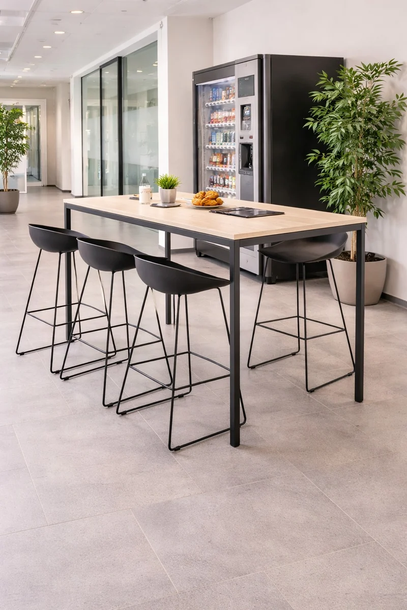 Tabouret Haut Alpa Polypropylène et Métal