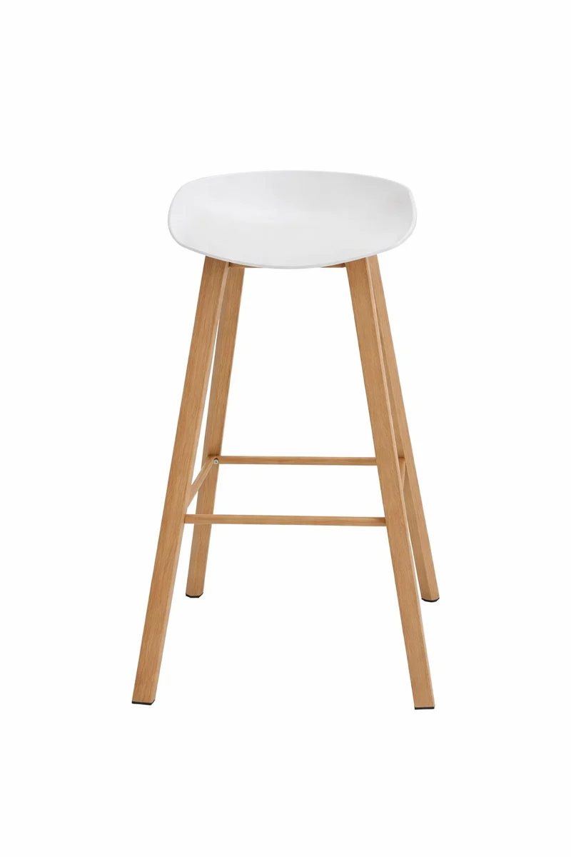 Tabouret haut Jarod Polypropylène et bois