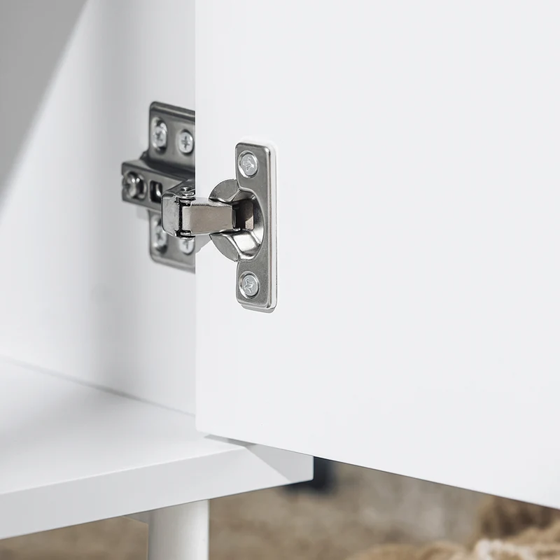 SoBuy FBT124-W Table de Chevet, Table de Nuit, Table d'Appoint, Bout de Canapé
