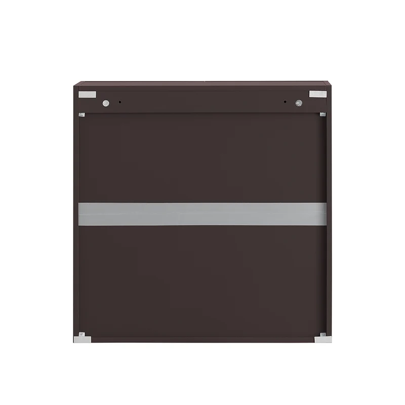 sebuyfr.comG231-BR Meuble Haut Salle de Bain Suspendu Armoire Murale avec Étagère Réglable et Porte Rangement Mural Compact pour Salle de Bain, WC ou Cuisine Marron 60x30x60 cm