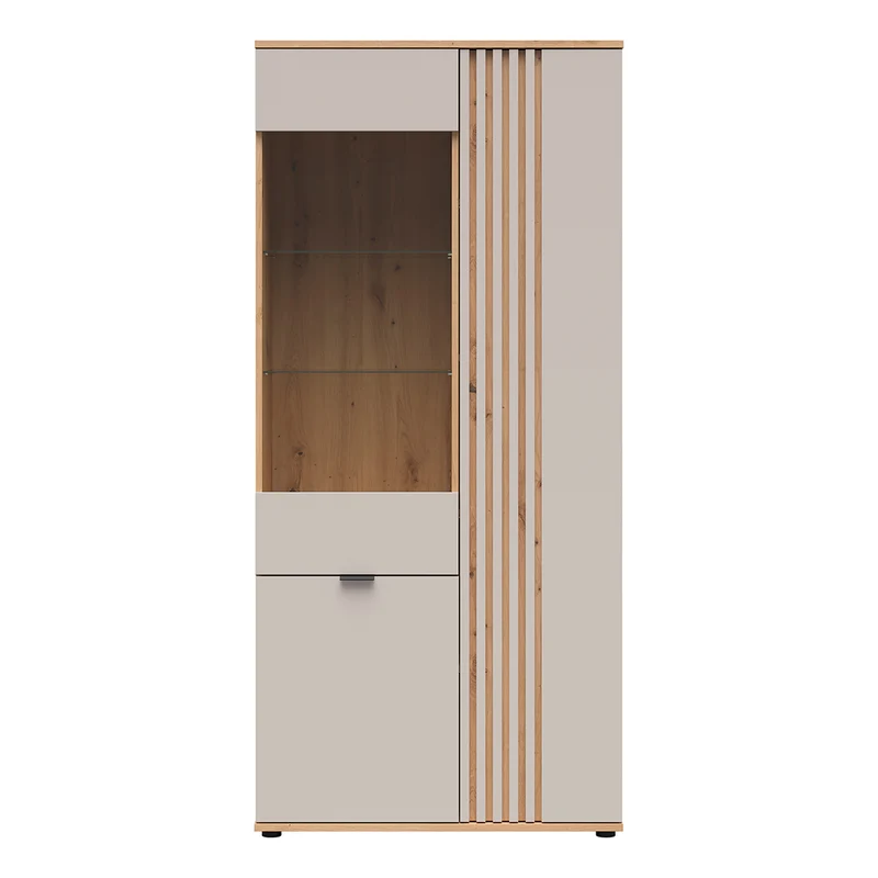 Vaisselier 3 portes Ezra Cachemire et Bois