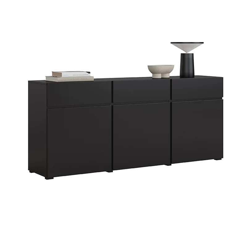 Buffet 3 portes 3 tiroirs Lilia Noir