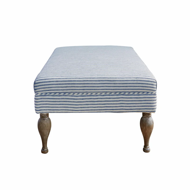 Ottoman repose-pieds LOBERON Ulysette en lin
