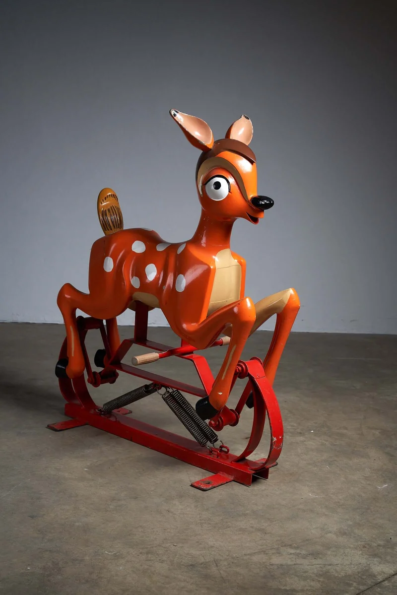 Antique Bambi Carousel Figure