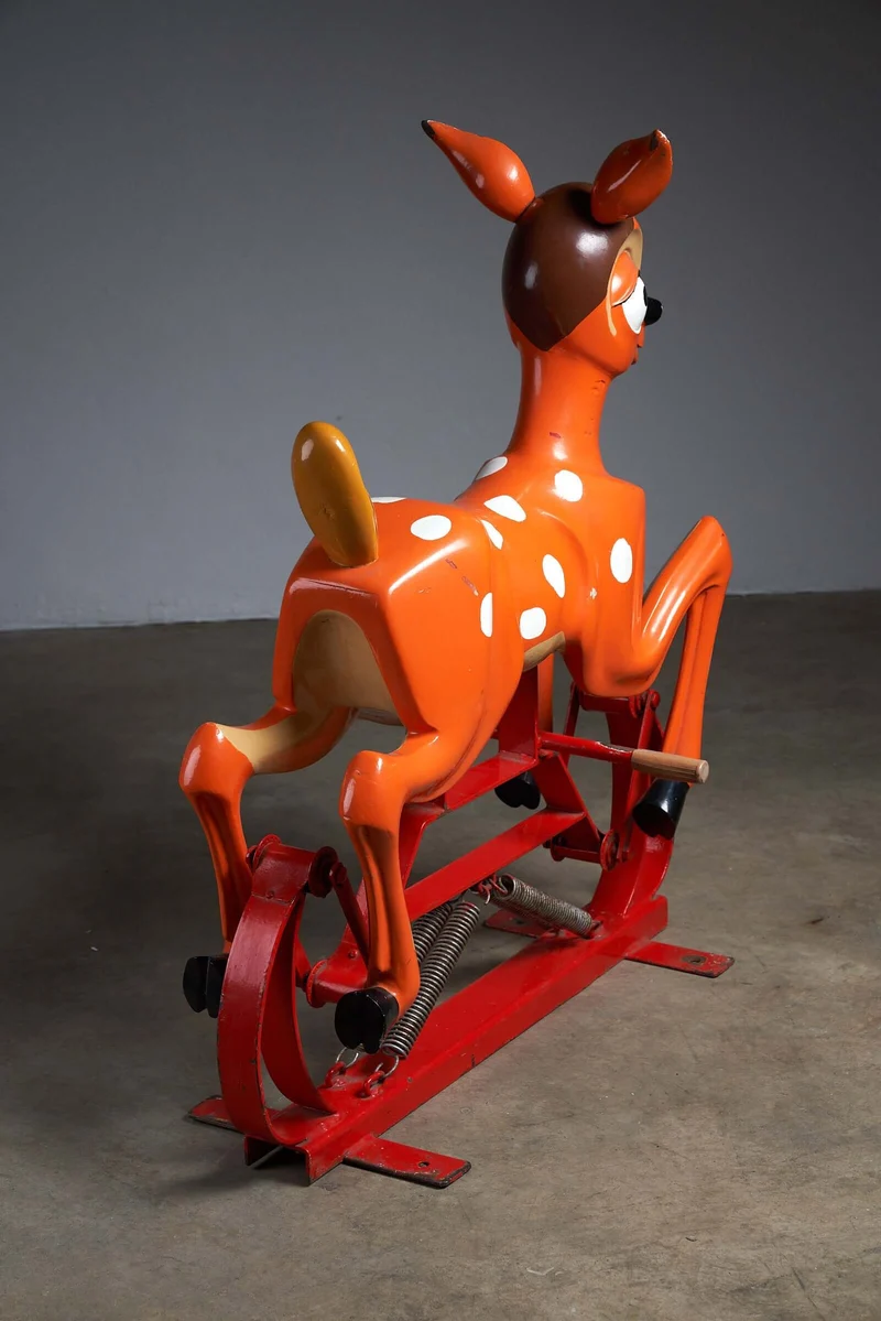 Antique Bambi Carousel Figure