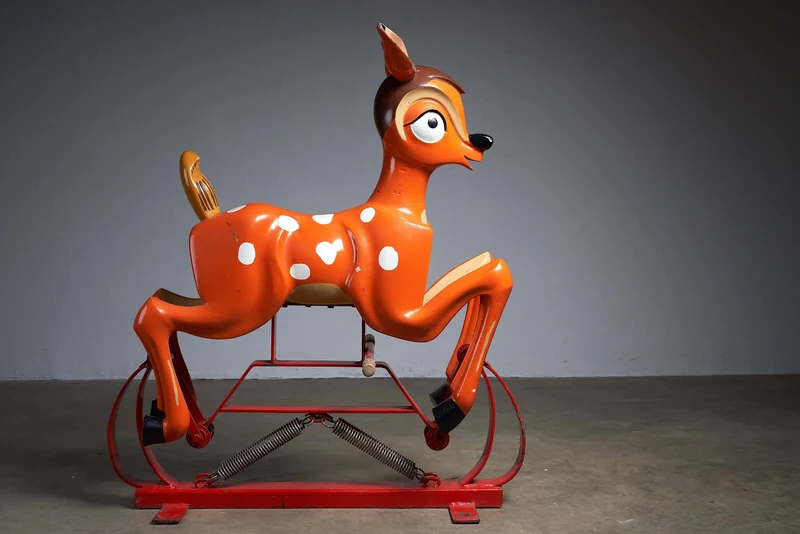 Antique Bambi Carousel Figure