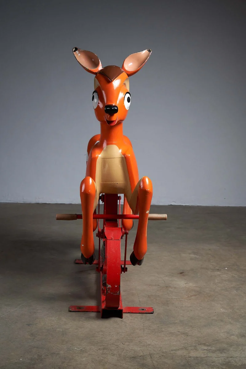 Antique Bambi Carousel Figure