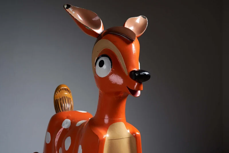 Antique Bambi Carousel Figure