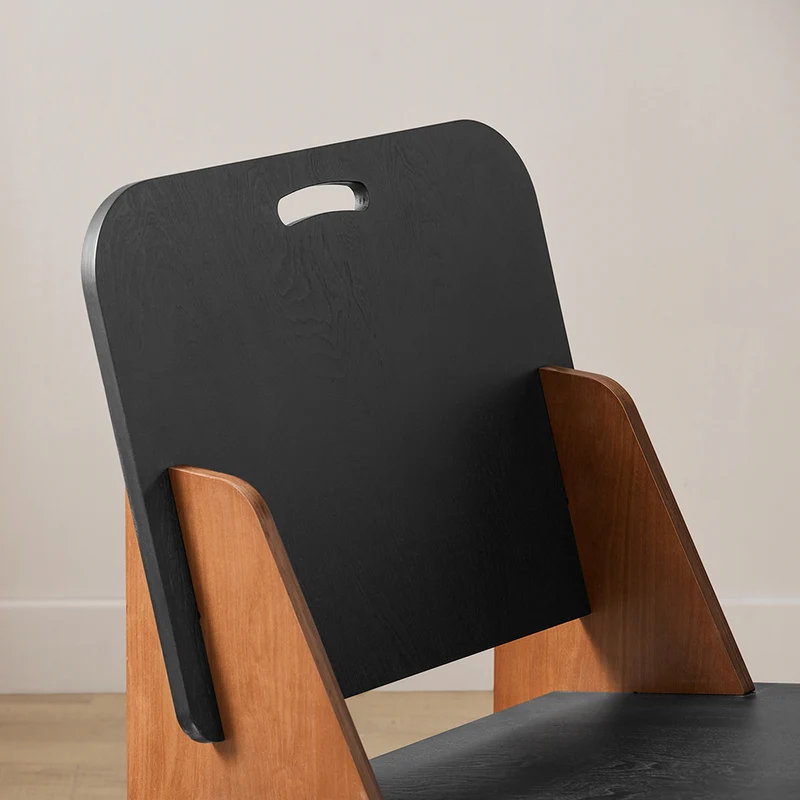 SoBuy HFST03-SCH Chaise Design en Bois Confortable Ergonomique Fauteuil de Salon Chaise de Cuisine en Tenons et Mortaises