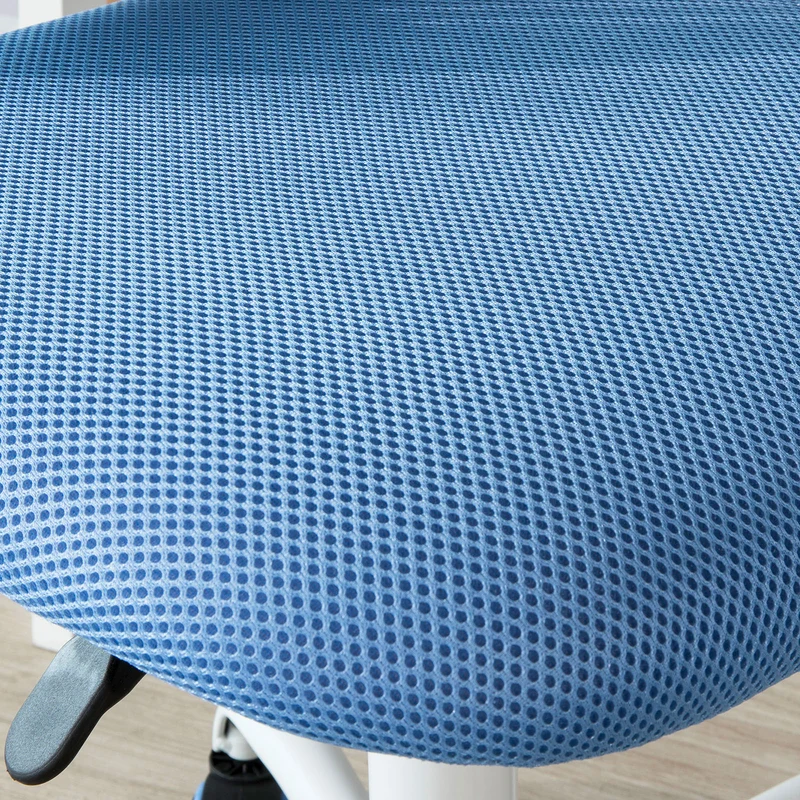 SoBuy FST64-BL Chaise de Bureau Ergonomique Fauteuil Pivotant Chaise pour Ordinateur Hauteur Réglable Bleu
