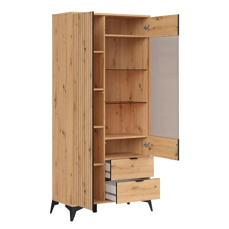 Vaisselier 2 portes 2 tiroirs Mao Bois